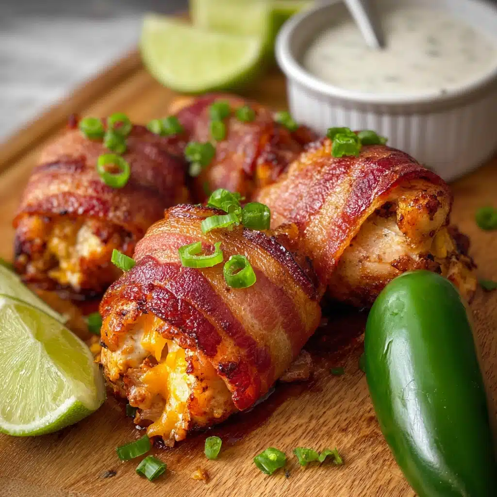 Bacon Wrapped Jalapeno Stuffed Chicken Recipe - Recipe Image