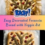 Decorated Focaccia Bread Recipe