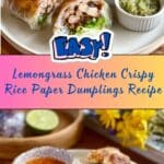 Lemongrass Chicken Crispy Rice Paper Dumplings Recipe