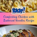 Chicken with Buttered Noodles Recipe