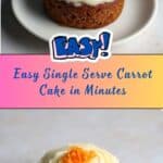 Single Serve Carrot Cake Recipe