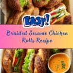 Gevlochten Sesambroodjes met Kip Recipe