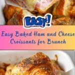 Baked Ham and Cheese Croissants Recipe
