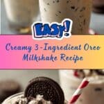 Oreo Milkshake Recipe (3 Ingredients) Recipe