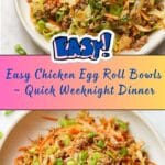 Chicken Egg Roll Bowls Recipe