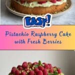 Pistachio Raspberry Cake Recipe