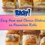 Ham and Cheese Sliders on Hawaiian Rolls Recipe