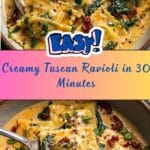 Creamy Tuscan Ravioli Recipe