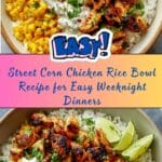 Street Corn Chicken Rice Bowl Recipe