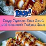 Japanese Katsu Bowls with Tonkatsu Sauce Recipe