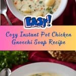 Instant Pot Chicken Gnocchi Soup Recipe