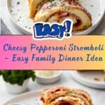 Cheesy Pepperoni Stromboli Recipe