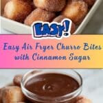 Sweet Air Fryer Churro Bites Recipe