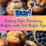 Bakery Style Blueberry Muffins Recipe