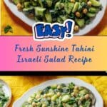 Rudy’s Sunshine Salad Tahini Israeli Salad Recipe