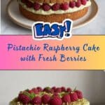 Pistachio Raspberry Cake Recipe