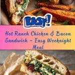 Hot Ranch Chicken and Bacon Sandwich Recipe