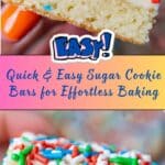 Quick and Easy Sugar Cookie Bars Recipe