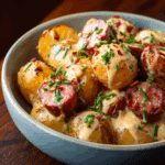 Cheesy Ranch Potatoes and Smoked Sausage Recipe