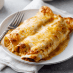 Easy Creamy White Chicken Enchiladas Recipe