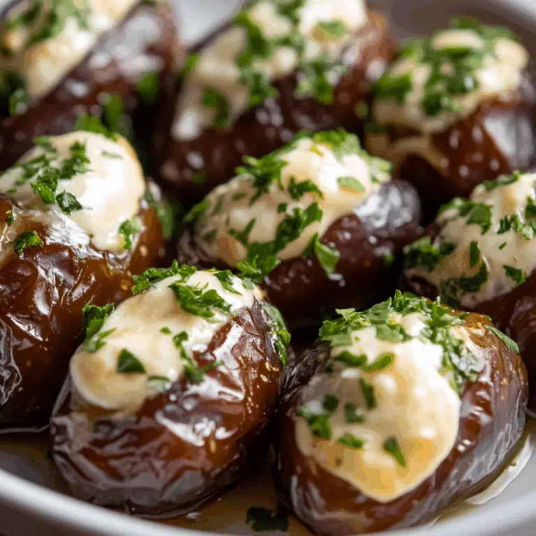 Sweet and Savory Roasted Stuffed Dates Recipe