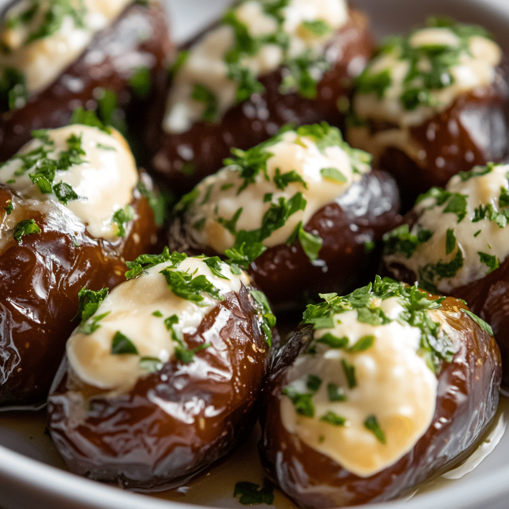Sweet and Savory Roasted Stuffed Dates Recipe