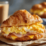 Easy Croissant Breakfast Sandwiches Recipe