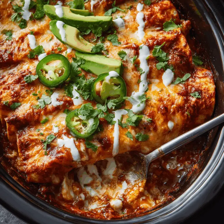 Slow Cooker Chicken Enchiladas Recipe