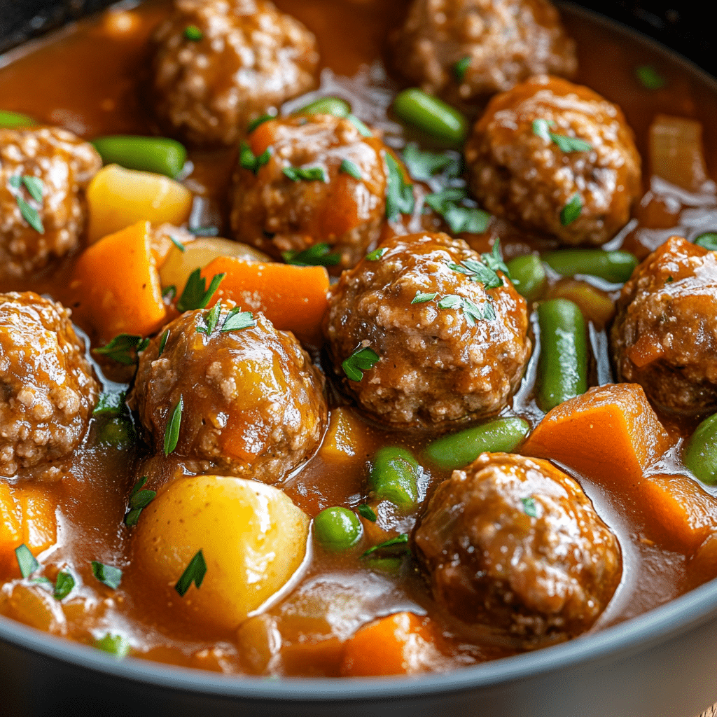 Hearty Meatball Stew Recipe