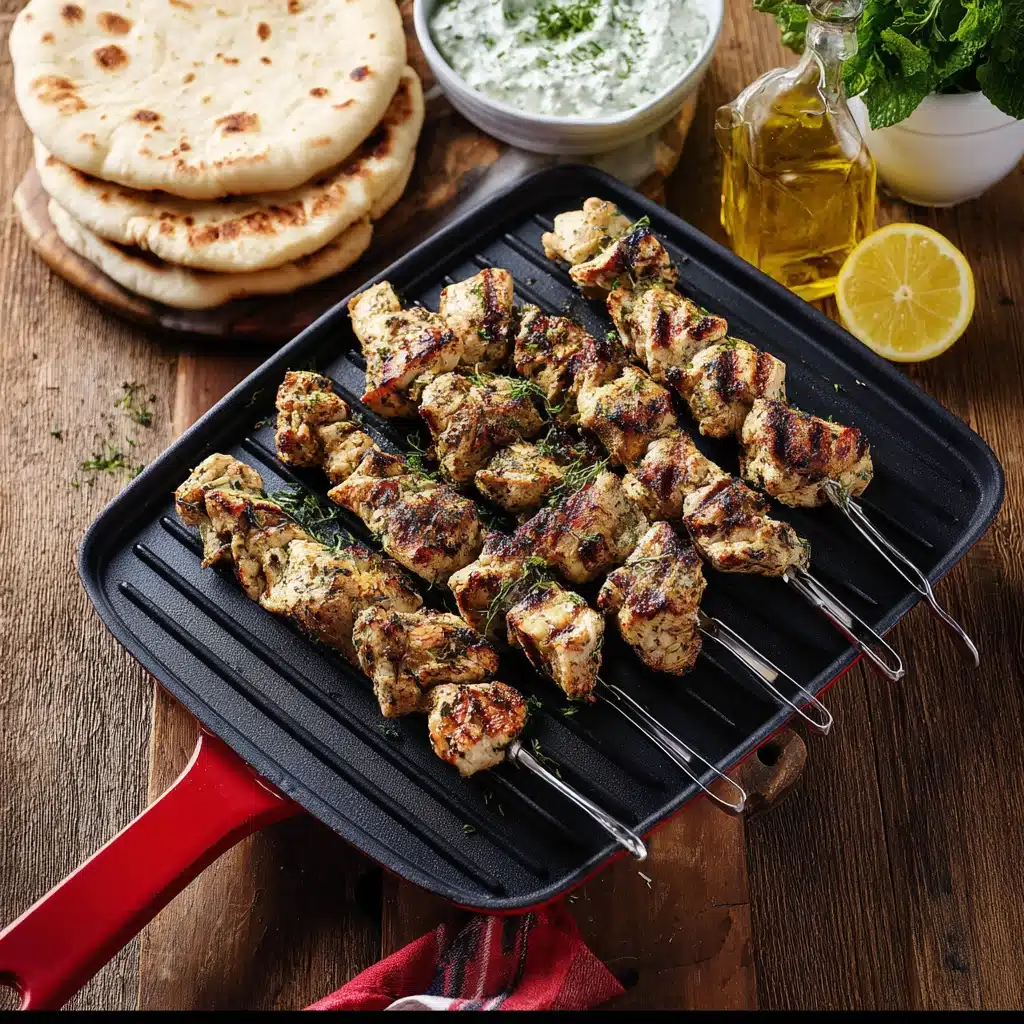 Greek Chicken Souvlaki Recipe - Recipe Image