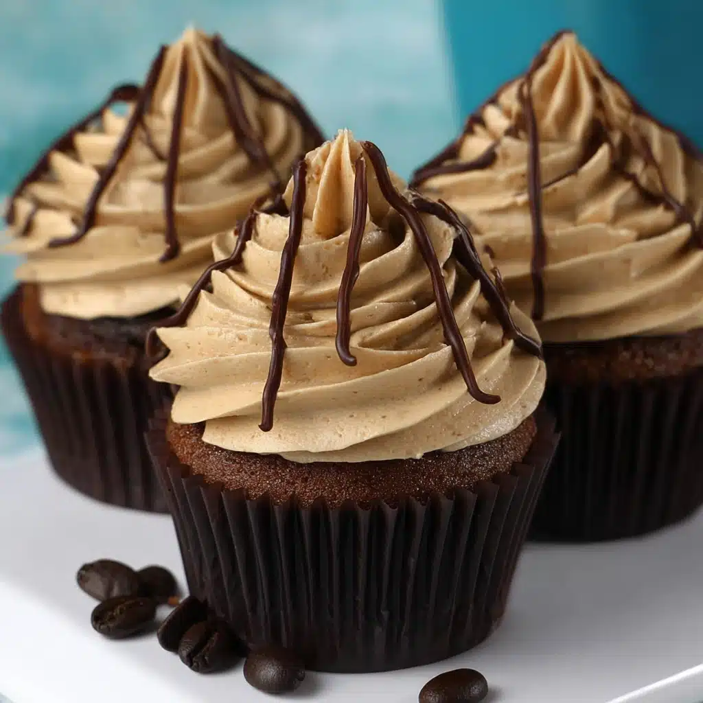 Mocha Cupcakes with Coffee Whipped Cream Frosting Recipe - Recipe Image