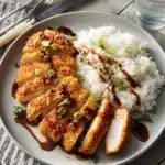Air Fryer Chicken Katsu with Homemade Katsu Sauce Recipe
