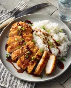 Air Fryer Chicken Katsu with Homemade Katsu Sauce Recipe