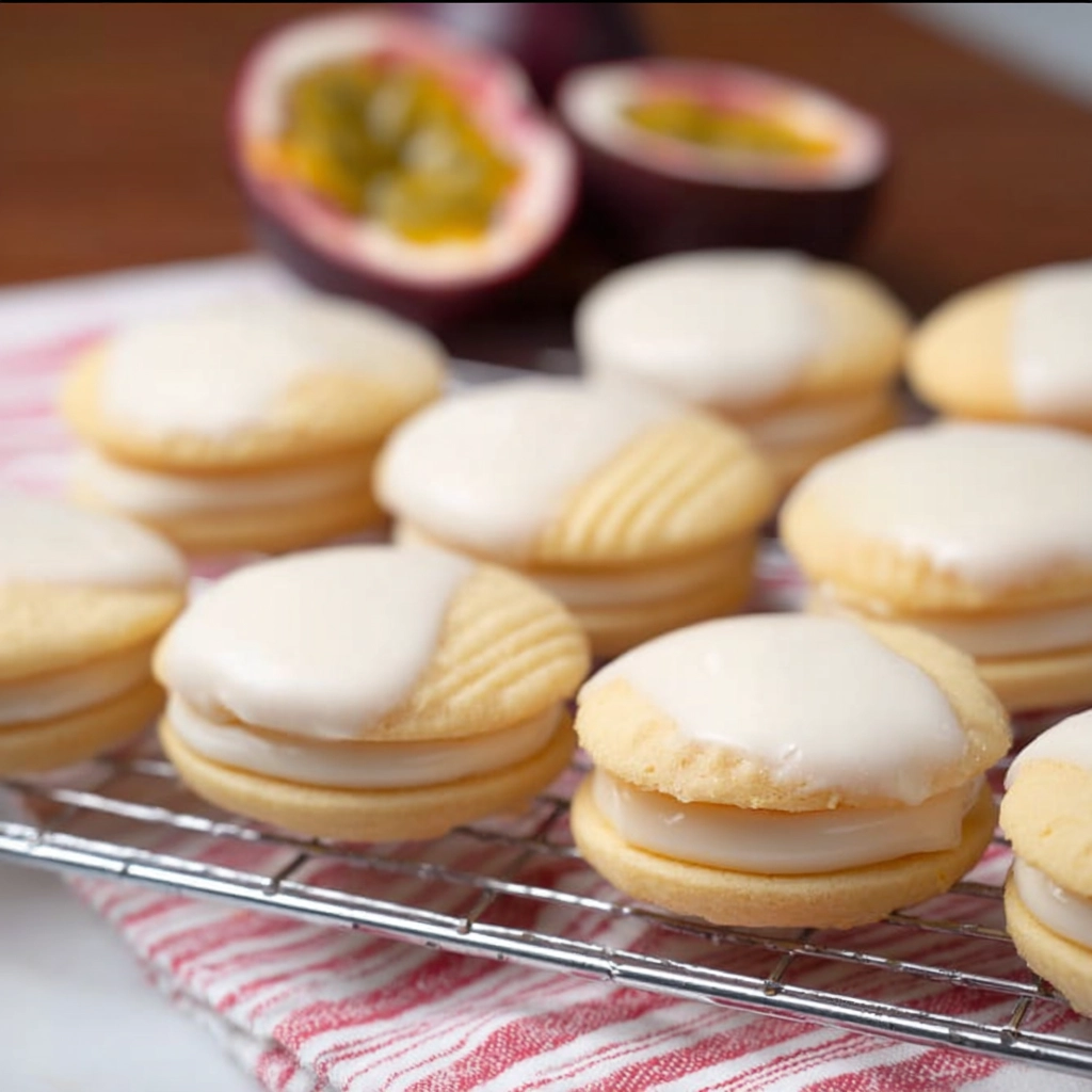 Passionfruit Viennese Biscuits Recipe - Recipe Image