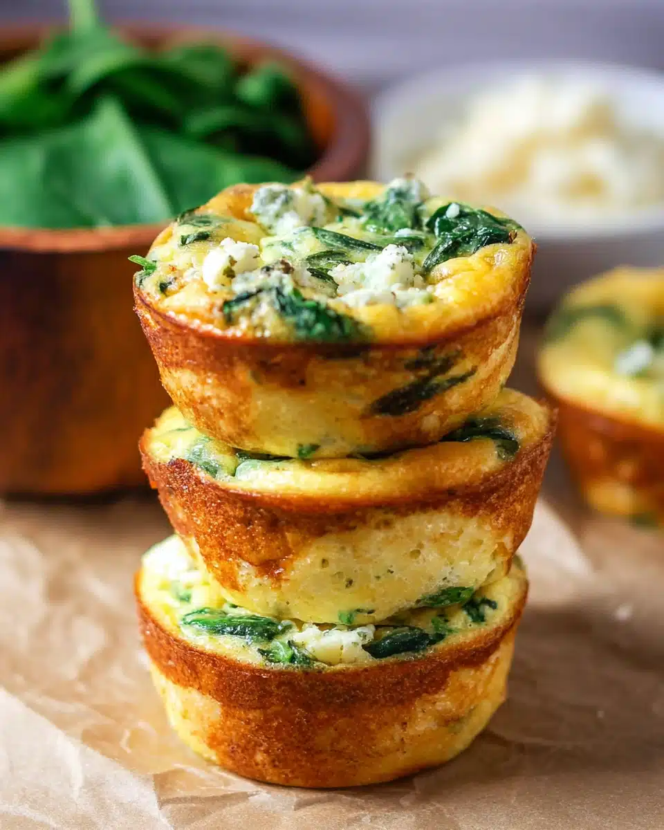Spinach Feta Egg Muffins Recipe
