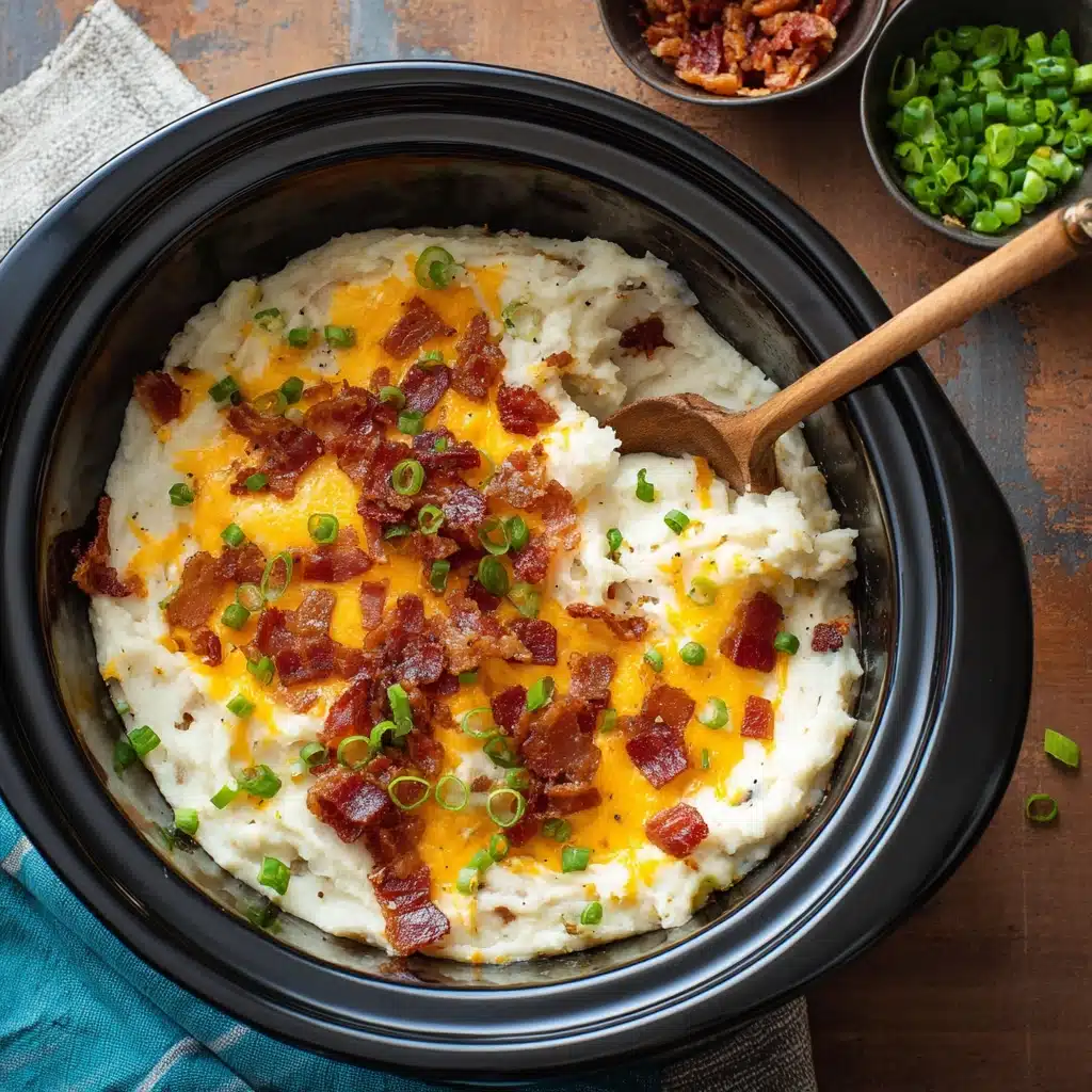 Slow Cooker Baked Potato Casserole Recipe - Recipe Image