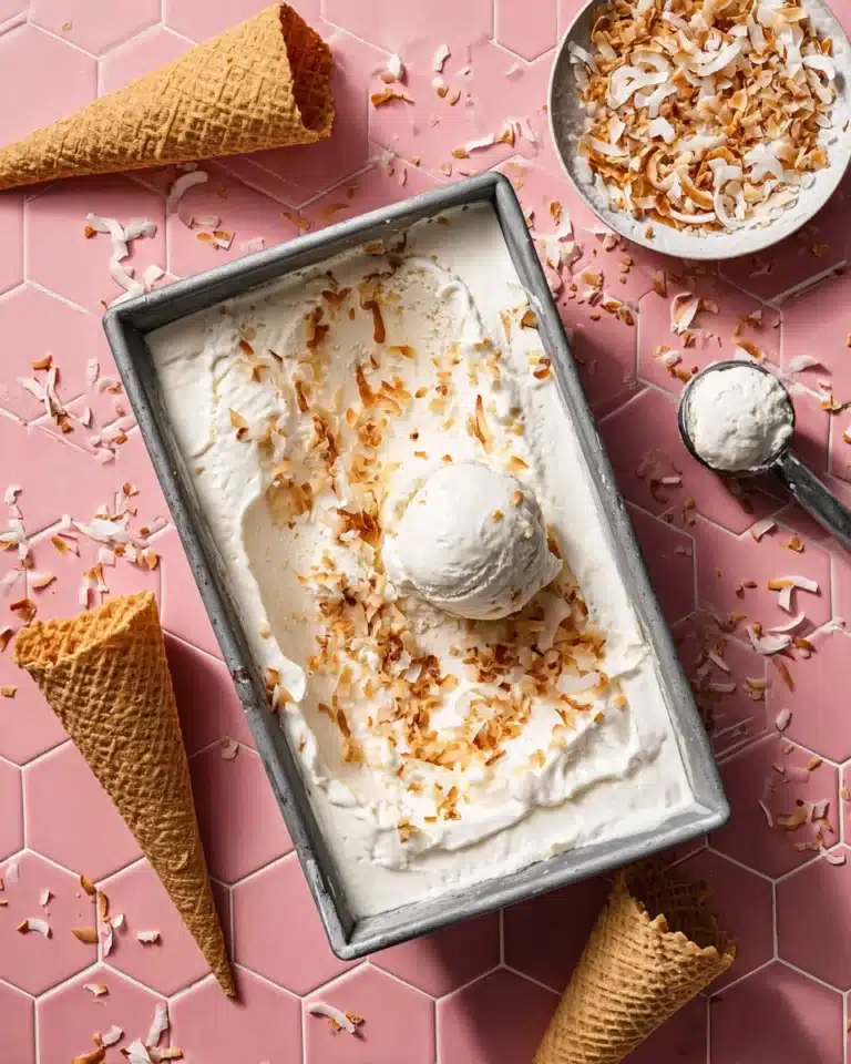 How to Make No Churn Coconut Ice Cream Recipe