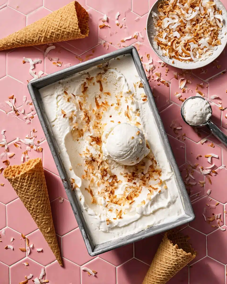 How to Make No Churn Coconut Ice Cream Recipe