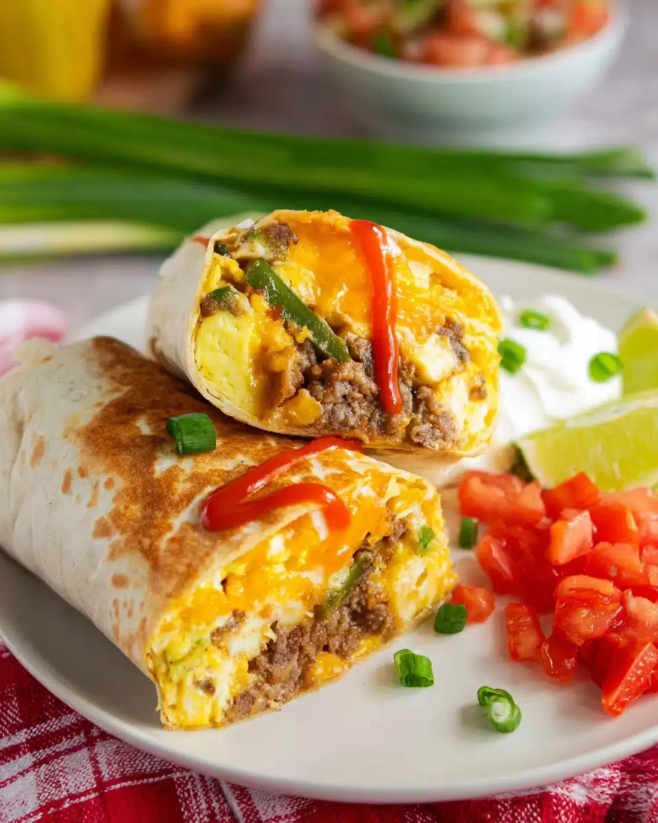 Sausage Breakfast Burritos Recipe