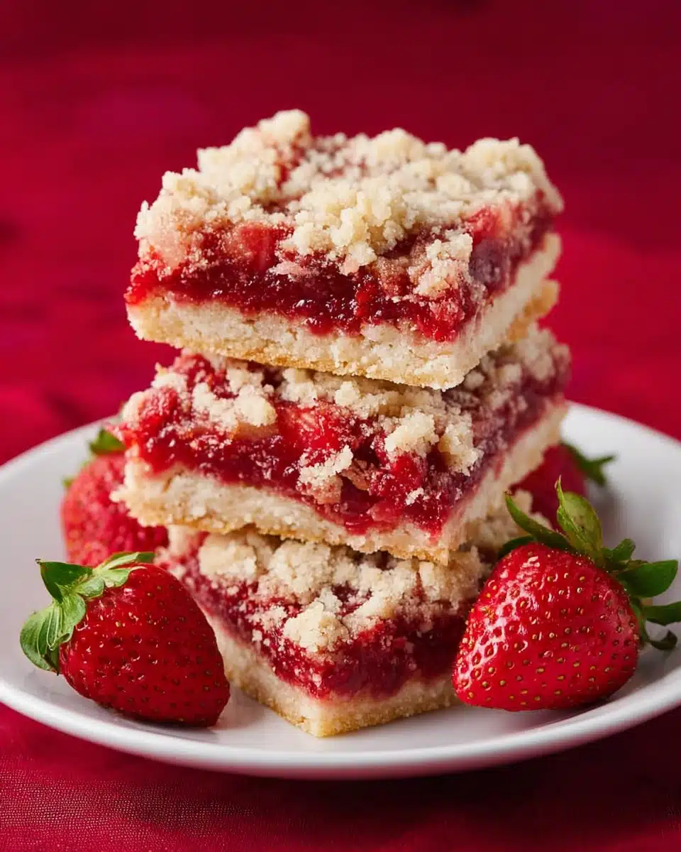 Strawberry Crumb Bars Recipe