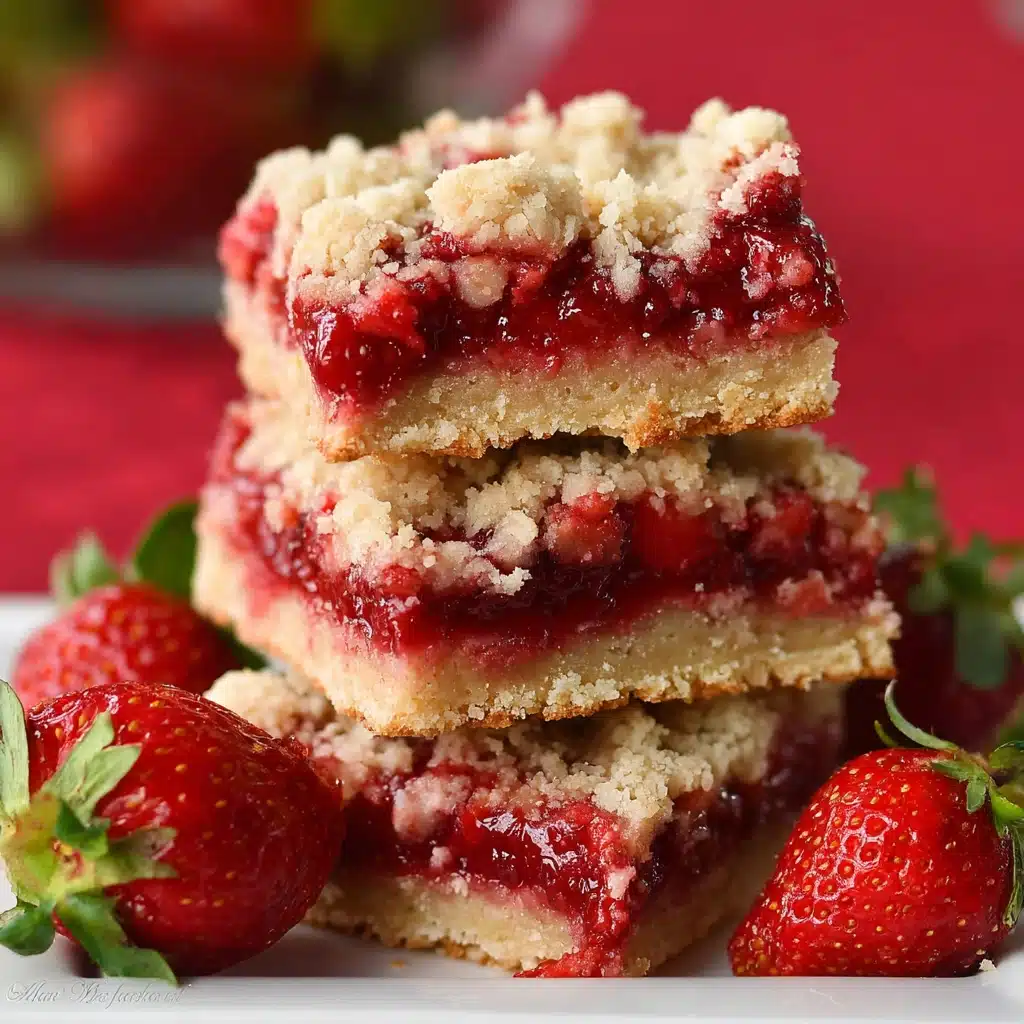 Strawberry Crumb Bars Recipe - Recipe Image