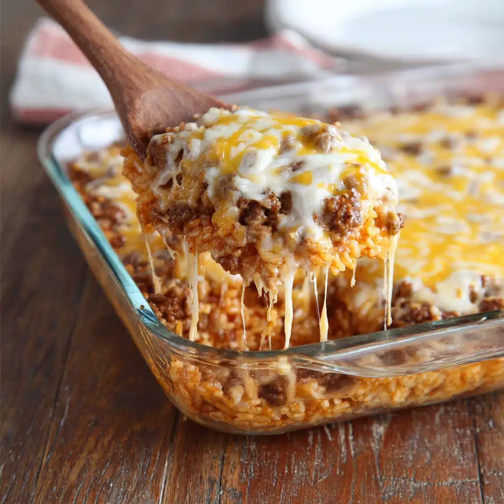 Cheesy Beef Enchilada Casserole Recipe - Recipe Image