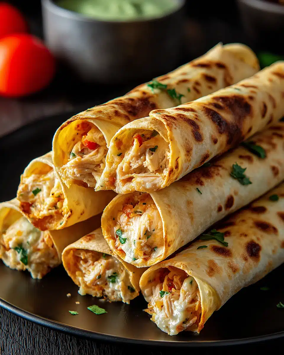 Cream Cheese Chicken Taquitos Recipe