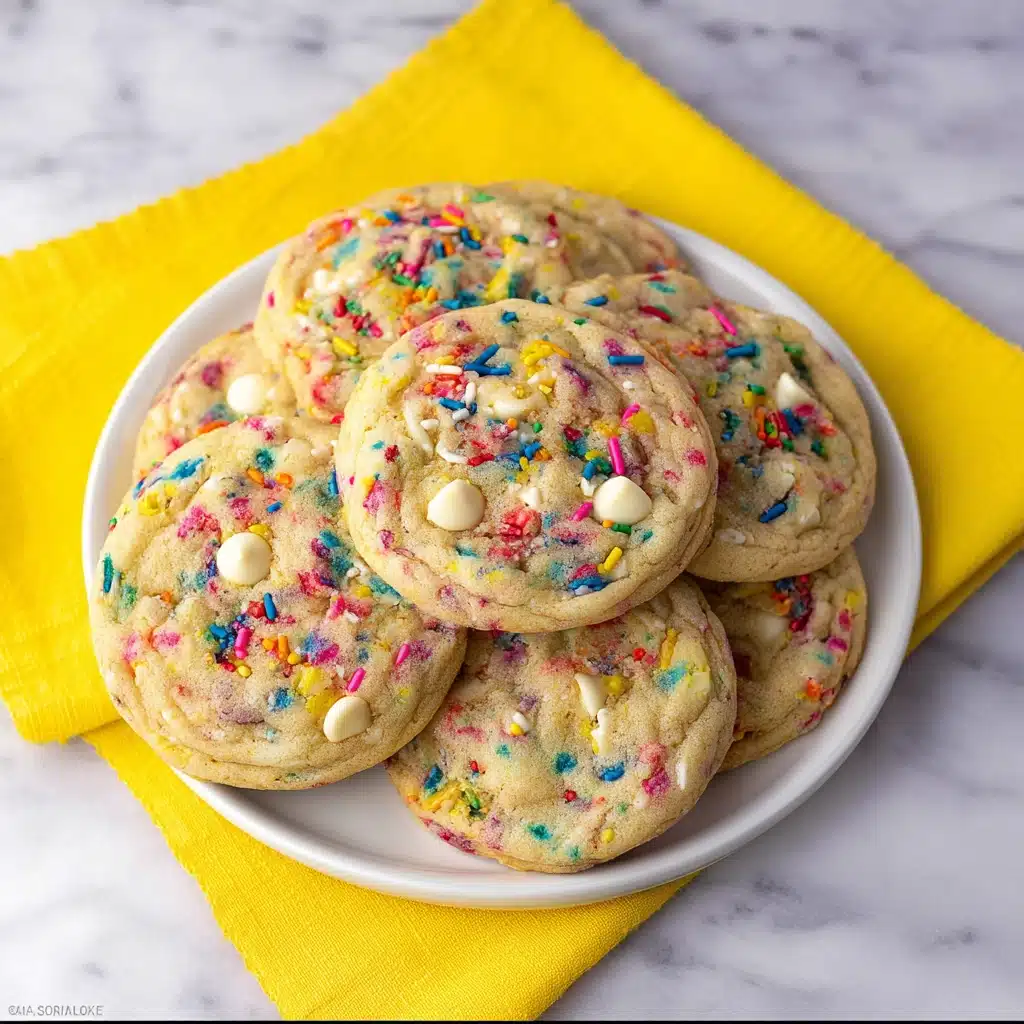 White Chocolate Confetti Cookies Recipe - Recipe Image