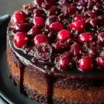 Chocolate Cherry Upside Down Cake Recipe