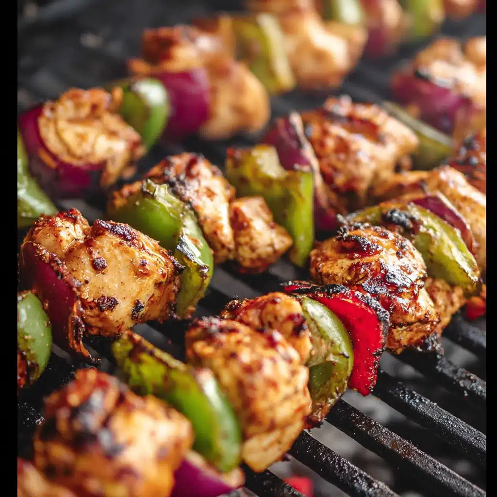 Grilled Chicken Kabobs with Zesty Garlic Marinade Recipe - Recipe Image