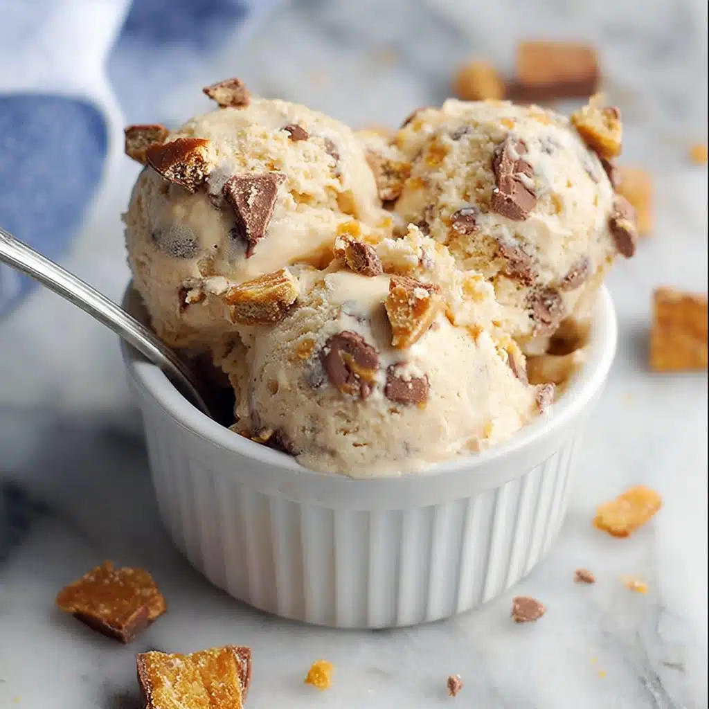 Homemade Butterfinger Ice Cream Recipe - Recipe Image