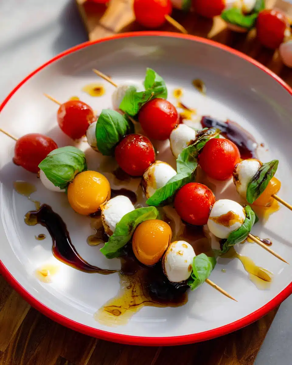 Simple Caprese Skewers Recipe