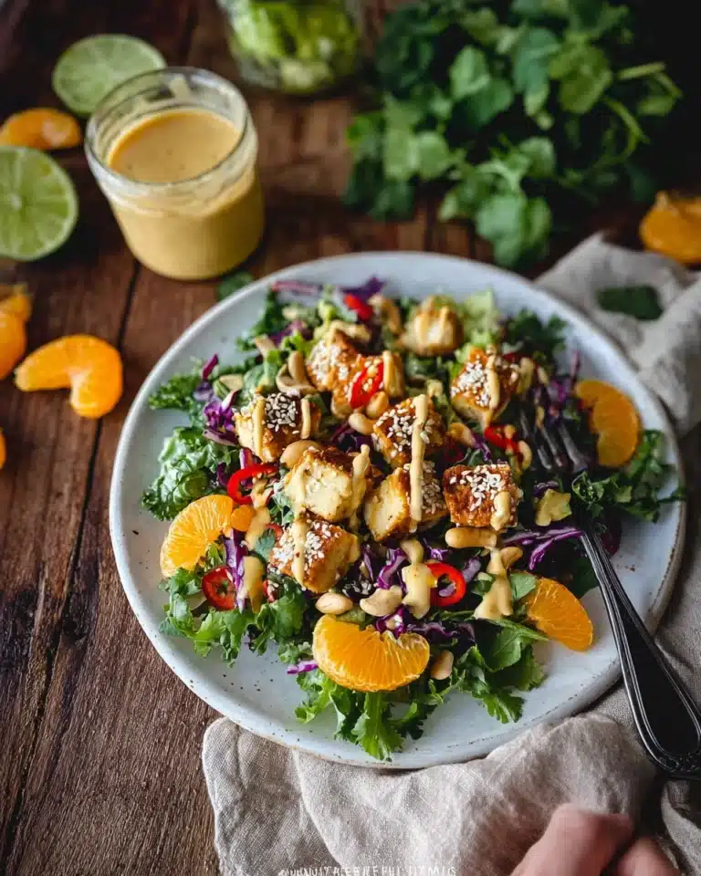 Thai Salad with Sesame-Crusted Tofu Recipe