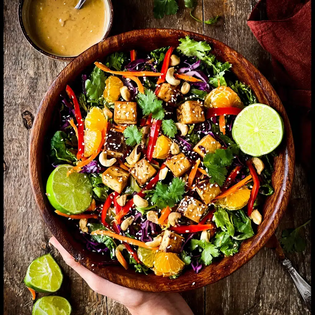 Thai Salad with Sesame-Crusted Tofu Recipe - Recipe Image
